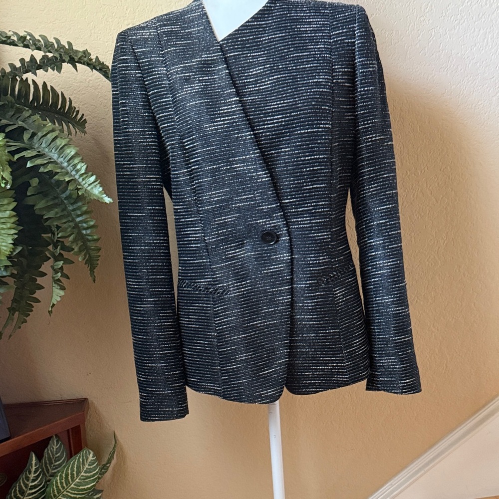 Lafayette Black and Creme Blazer